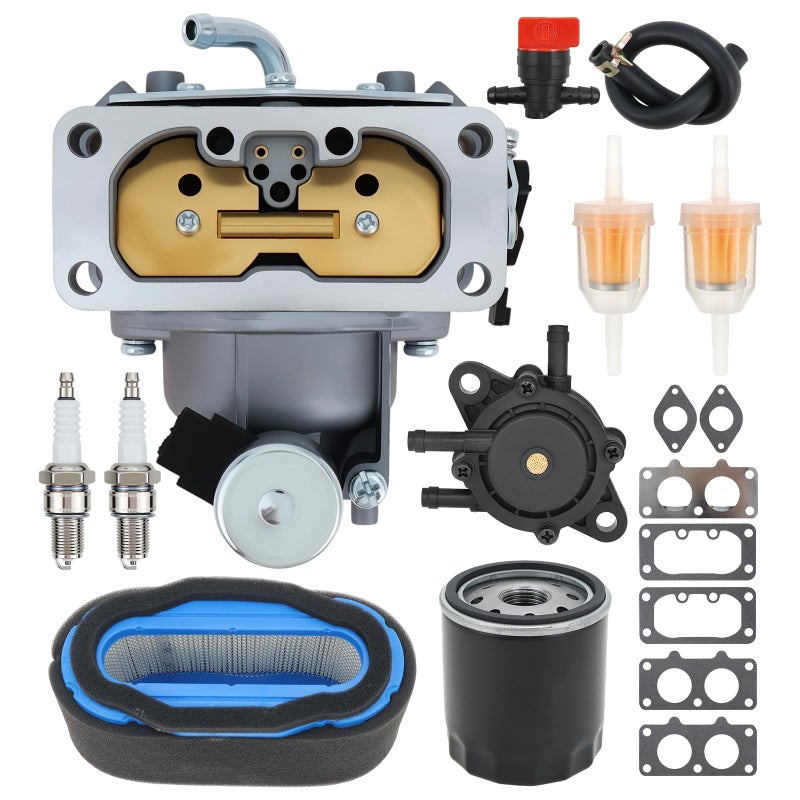 Carbman 15004-1010 Carburetor Compatible with Kawasaki Some FH641V FH661V FX801V FH721V 22 HP engine M1F Carb Replaces 15004-0763 15004-7024 15004-0757 15003-7094 15004-1005 with Air Filter - Image 1